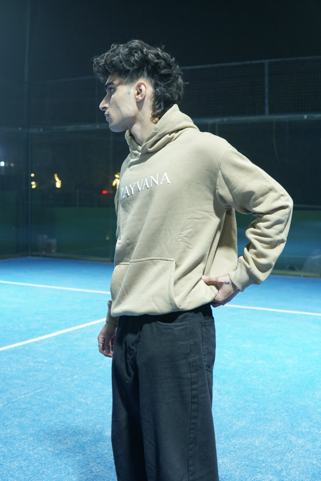 Zayvana (Beige) Essential Hoodie
