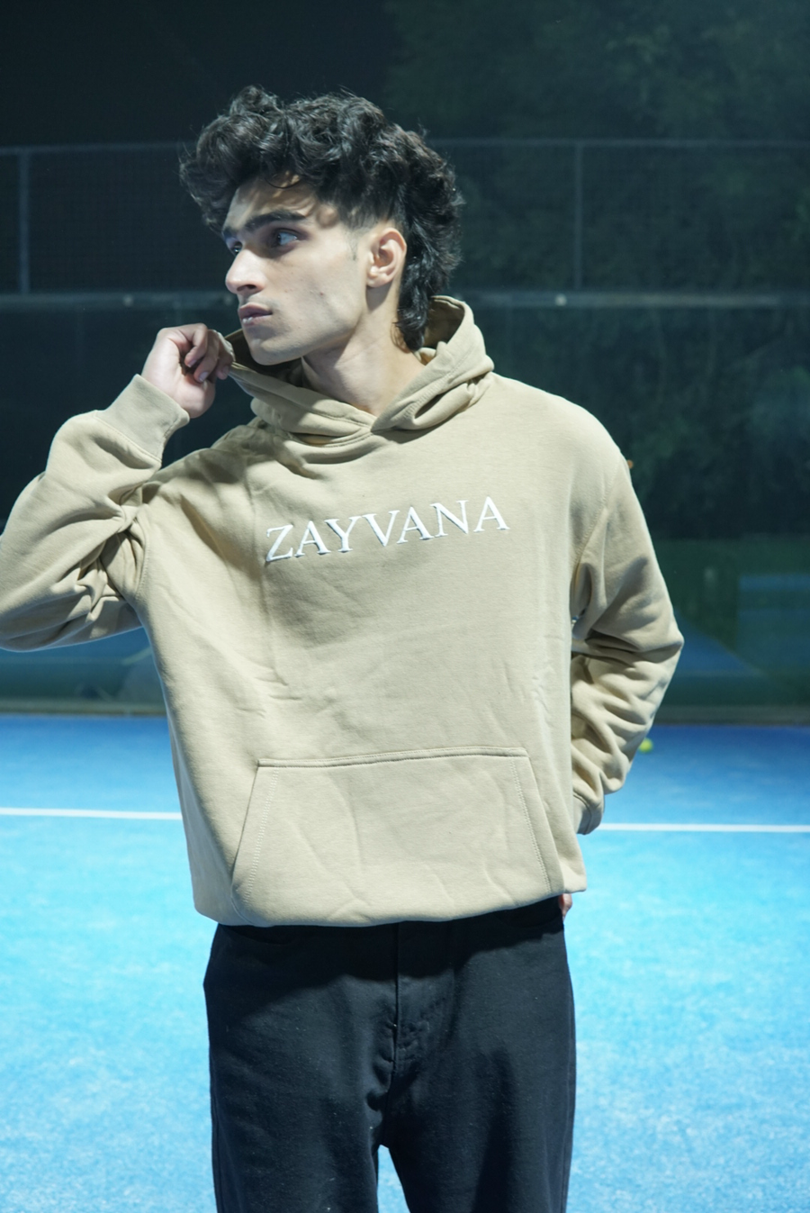 Zayvana (Beige) Essential Hoodie